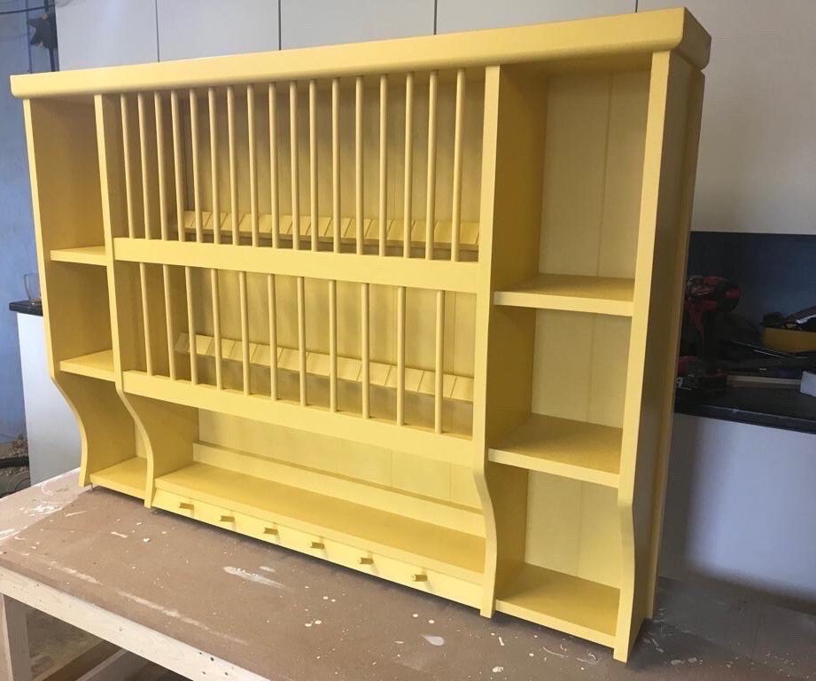 The hayfield handmade plate rack storage