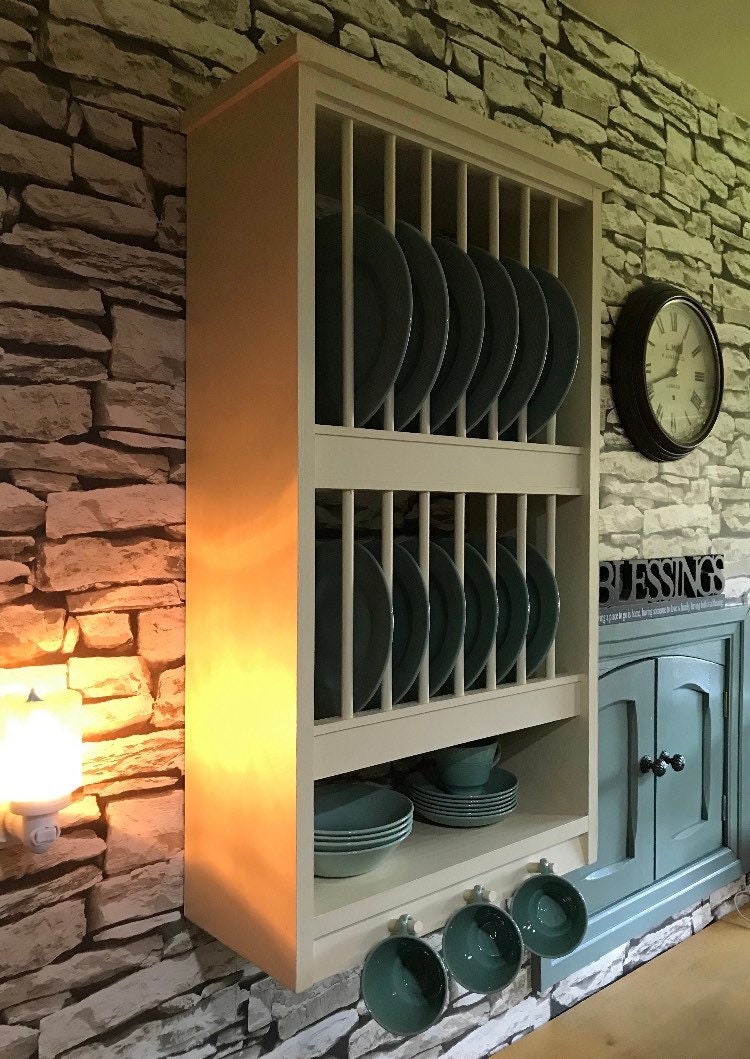 The Berkshire double handmade plate rack storage available in your chosen f&b colour