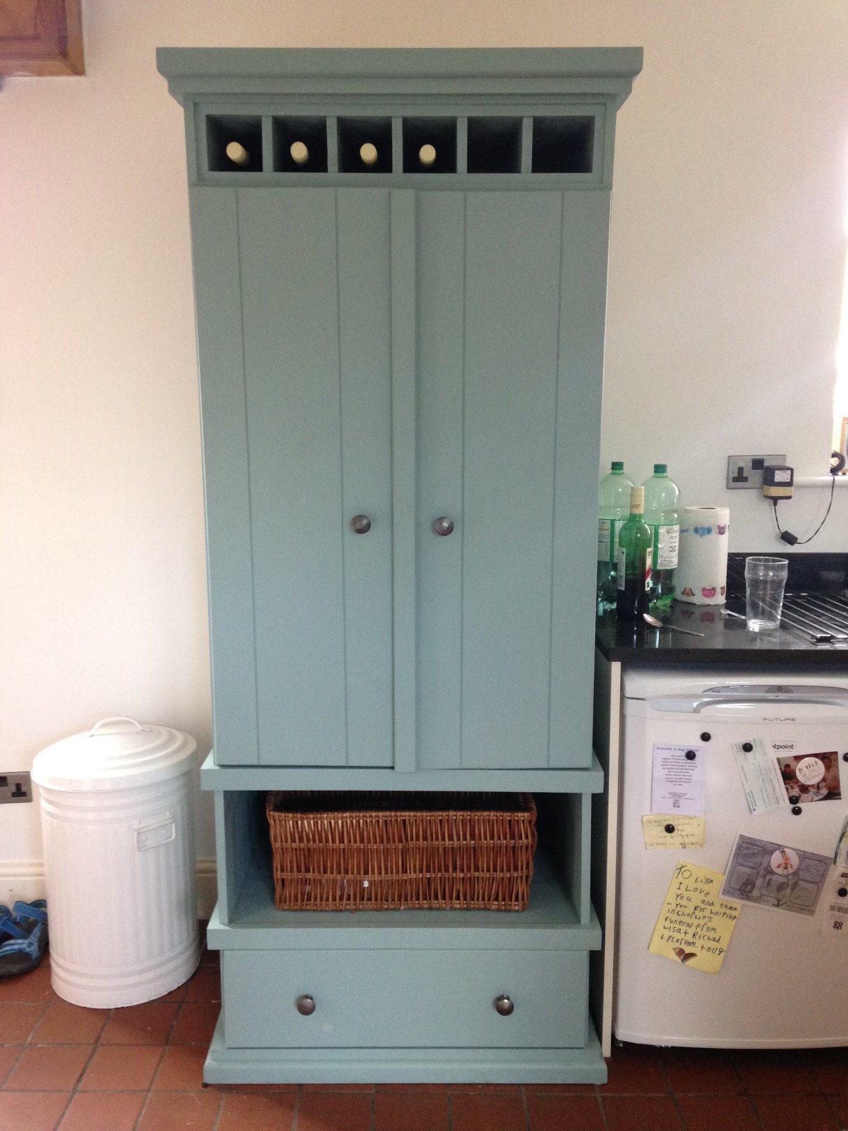 The Dix Handcrafted pantry finished in your chosen farrow and ball colour - DEPOSIT OPTION AVAILABLE