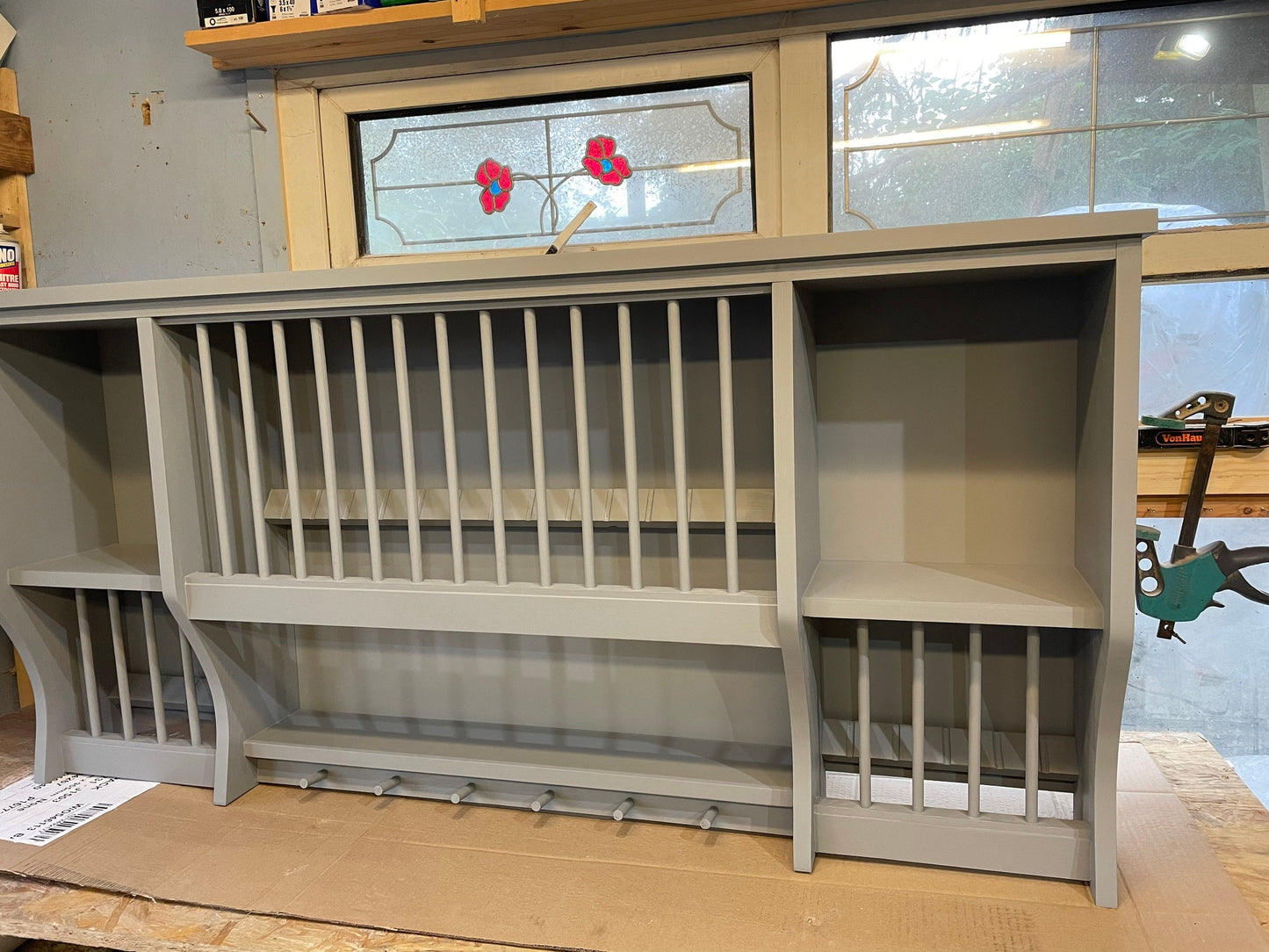 The selston handmade plate rack storage