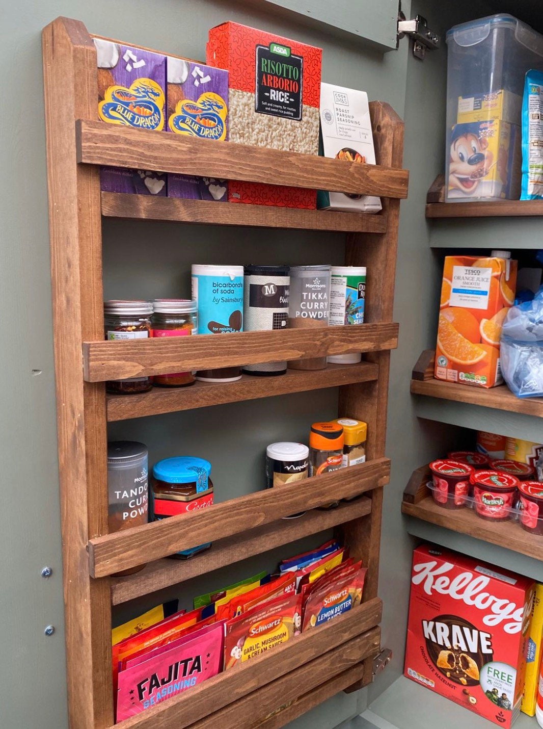 The Mawdsley Handcrafted bespoke custom made to order pantry larder kitchen cupboard storage deposit option available