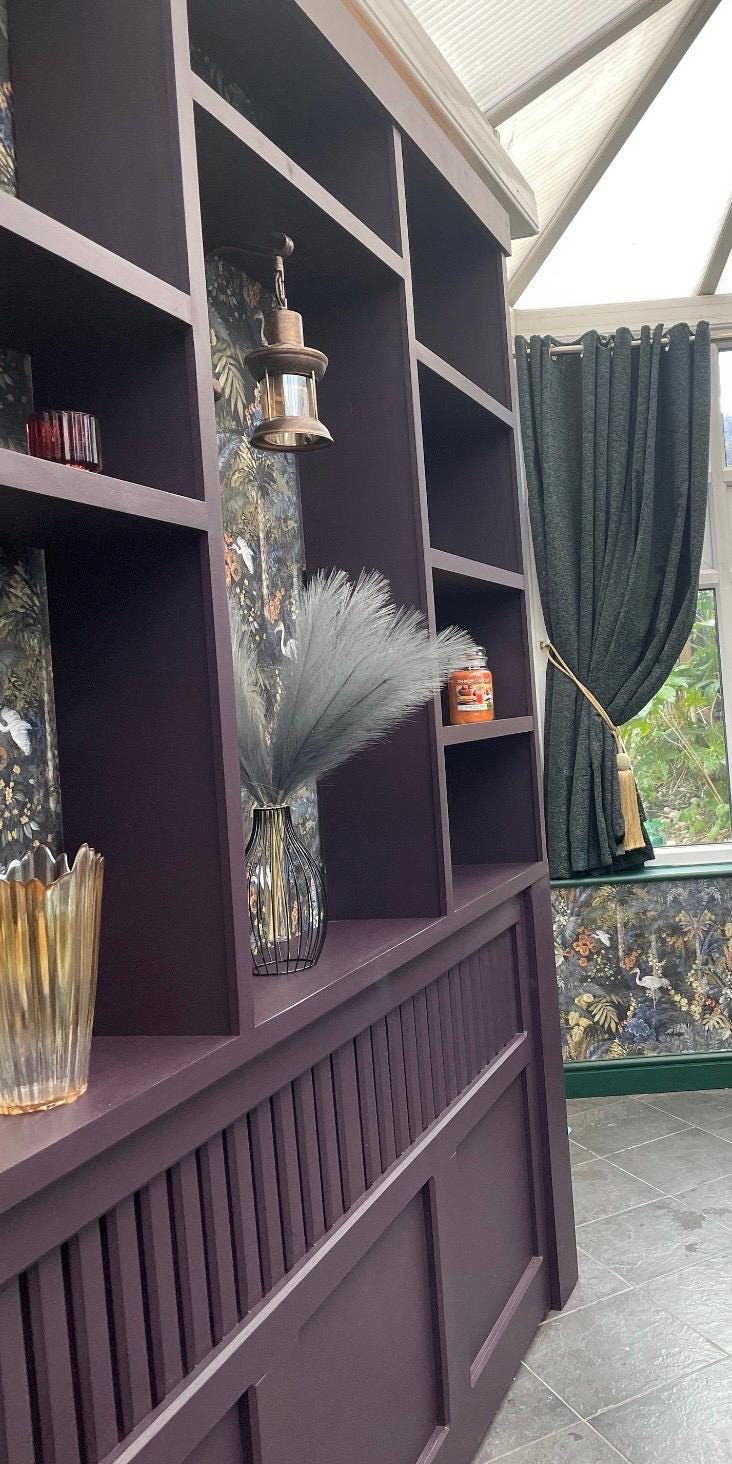 The tracy radiator cover bookcase handcrafted bespoke made to order deposit option available finished in your chosen colour choice