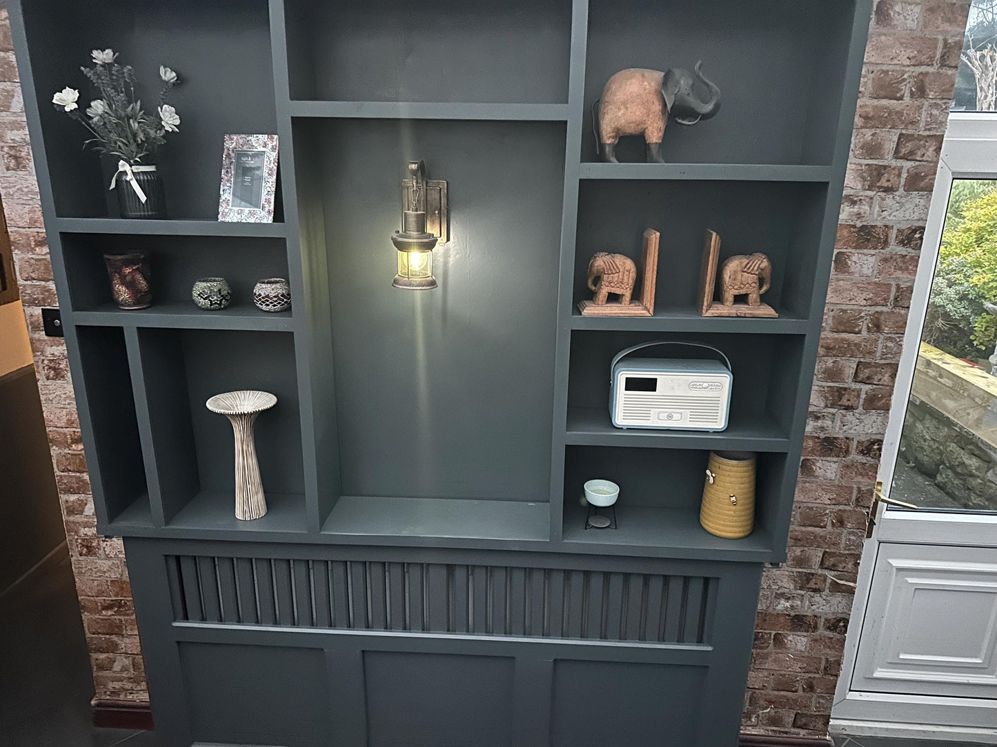 The tracy radiator cover bookcase handcrafted bespoke made to order deposit option available finished in your chosen colour choice