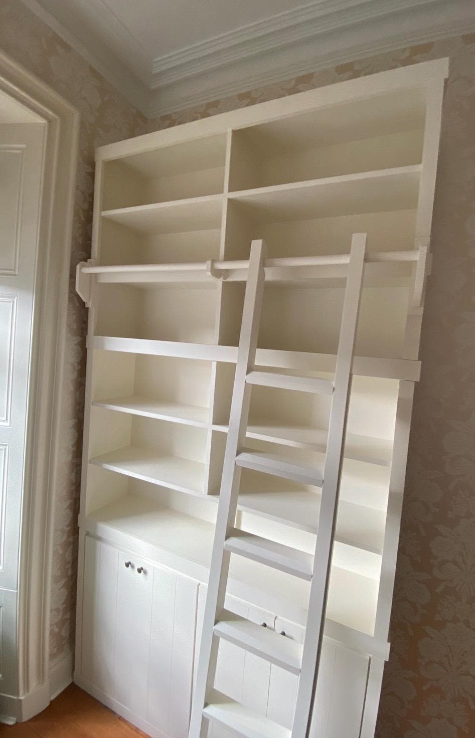 The livingstone bookcase library handcrafted bespoke made to order deposit option available finished in your chosen colour choice