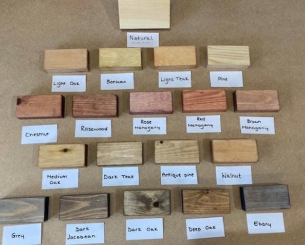 The jenny Bespoke made to order stained bookcase deposit available