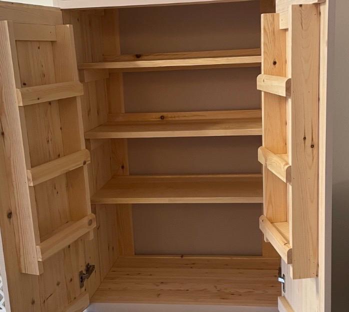 The Wimbledon Handcrafted bespoke custom made to order pantry larder finished in your chosen farrow and ball colour deposit option available