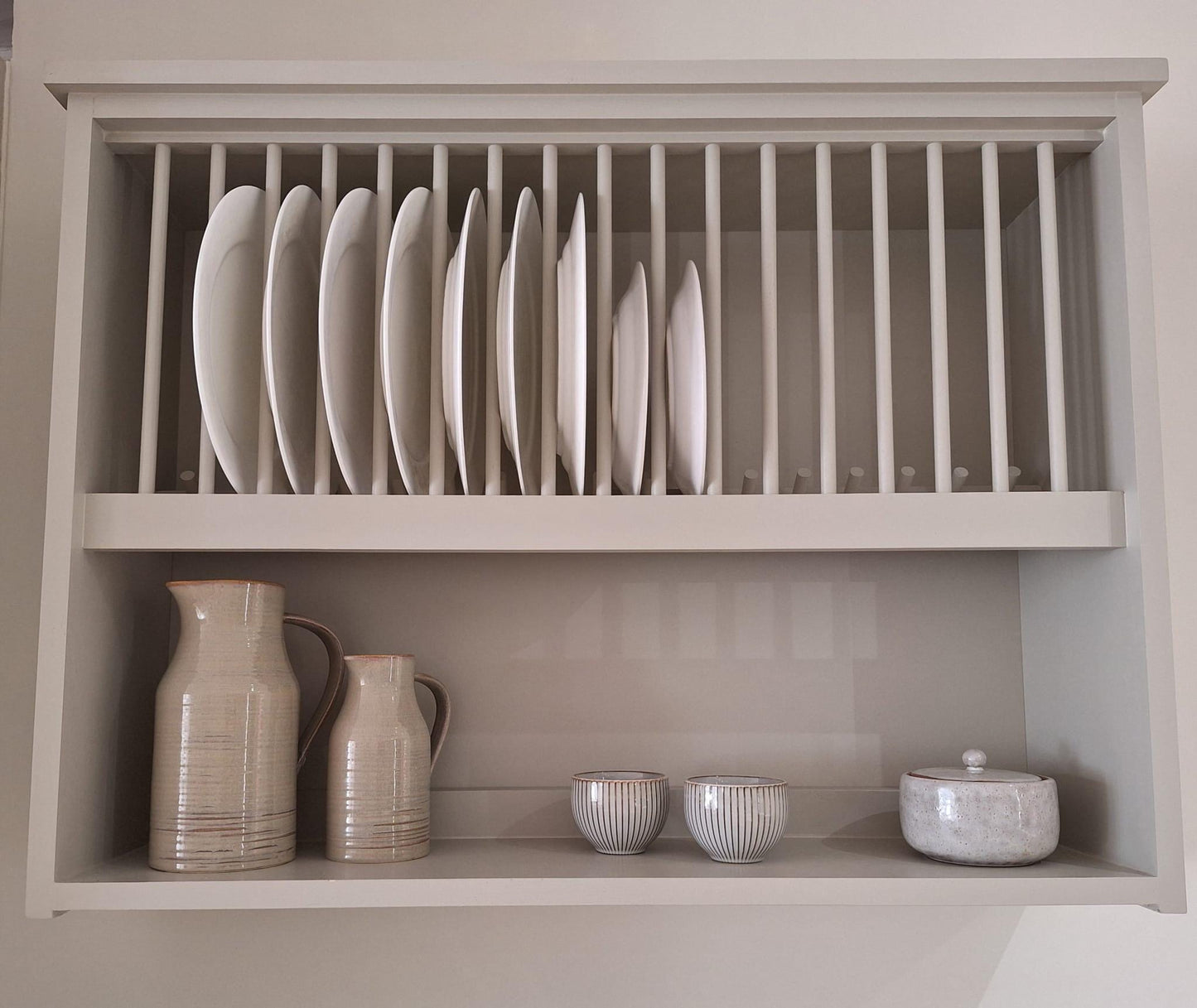 The Wallace handmade plate rack storage available in your chosen f&b colour