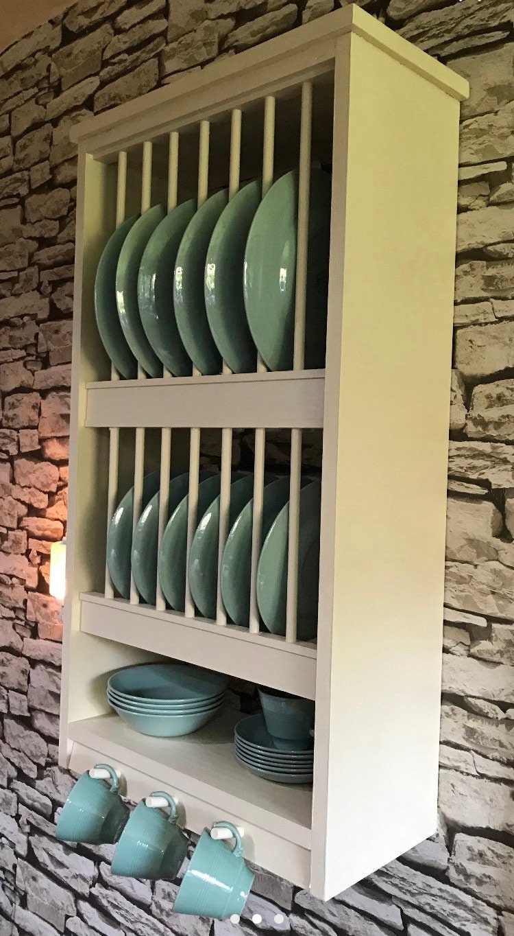 The Berkshire double handmade plate rack storage available in your chosen f&b colour