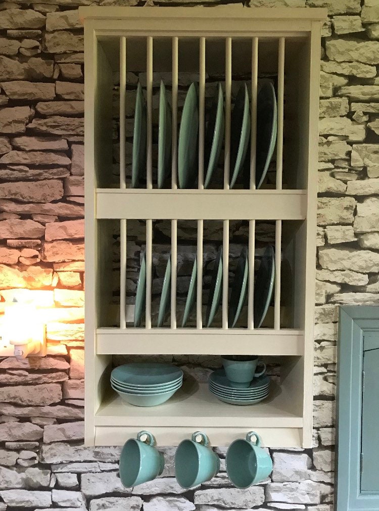 The Berkshire double handmade plate rack storage available in your chosen f&b colour