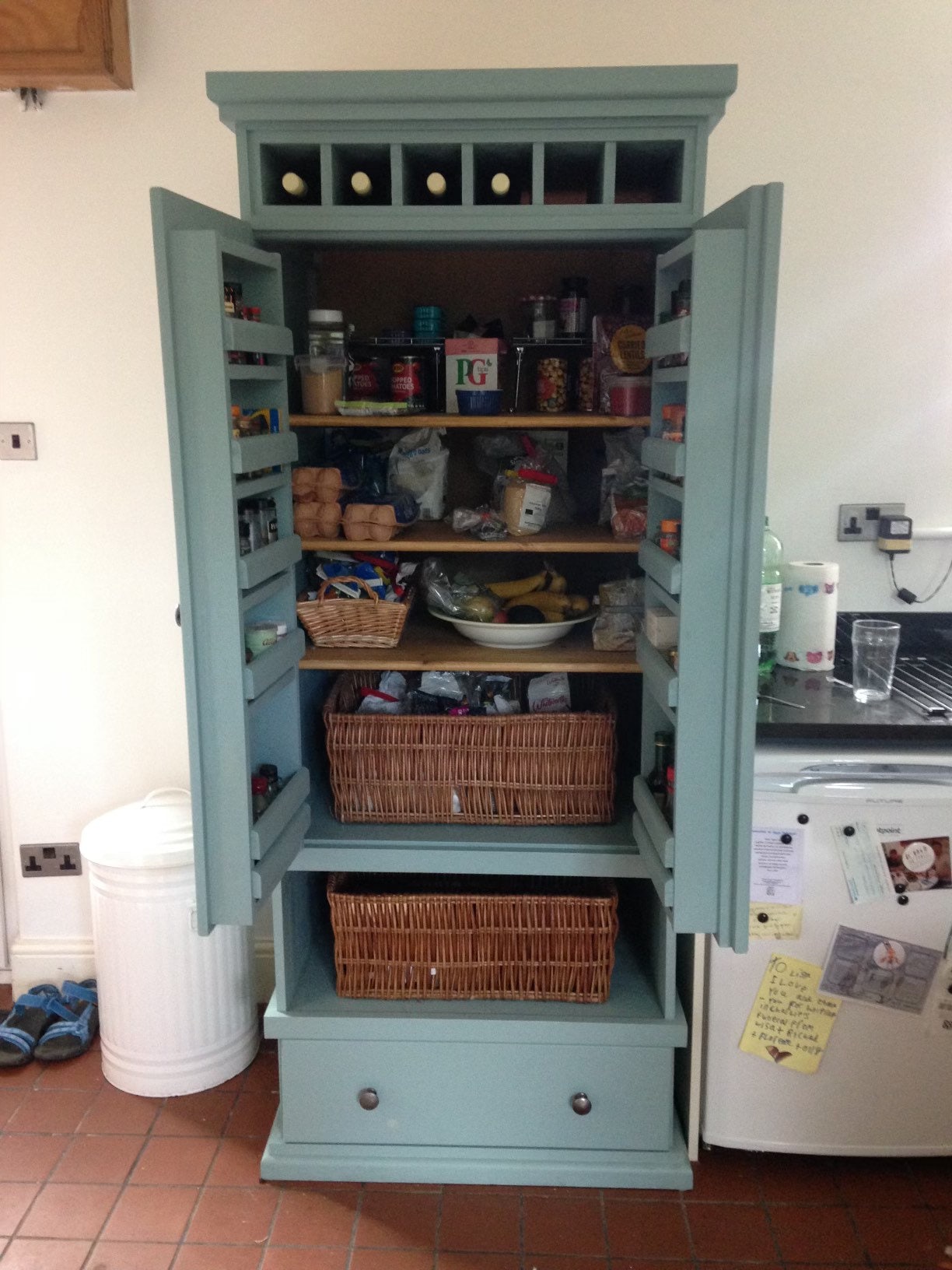 The Dix Handcrafted pantry finished in your chosen farrow and ball colour - DEPOSIT OPTION AVAILABLE