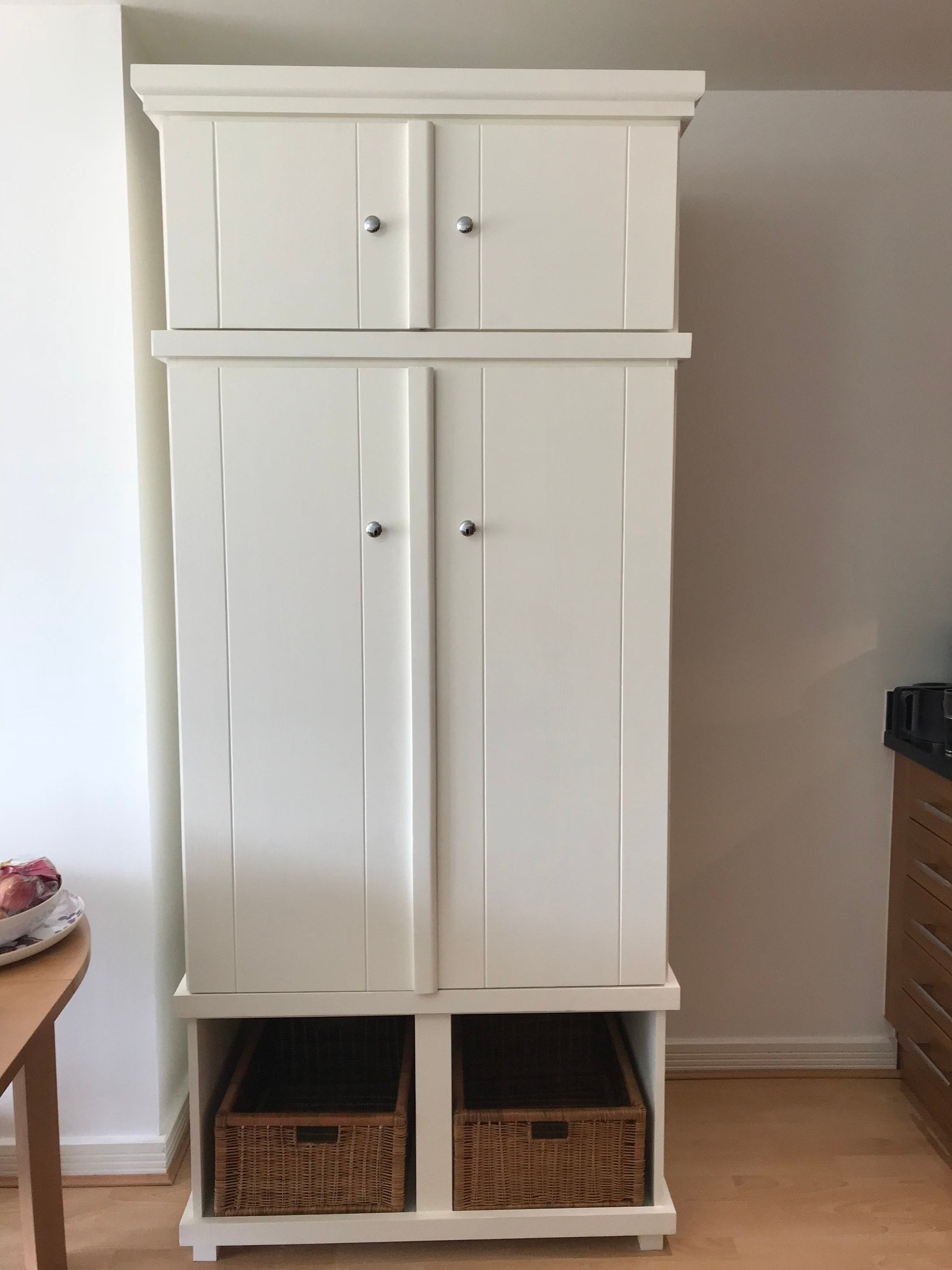 The Wimbledon Handcrafted bespoke custom made to order pantry larder finished in your chosen farrow and ball colour deposit option available