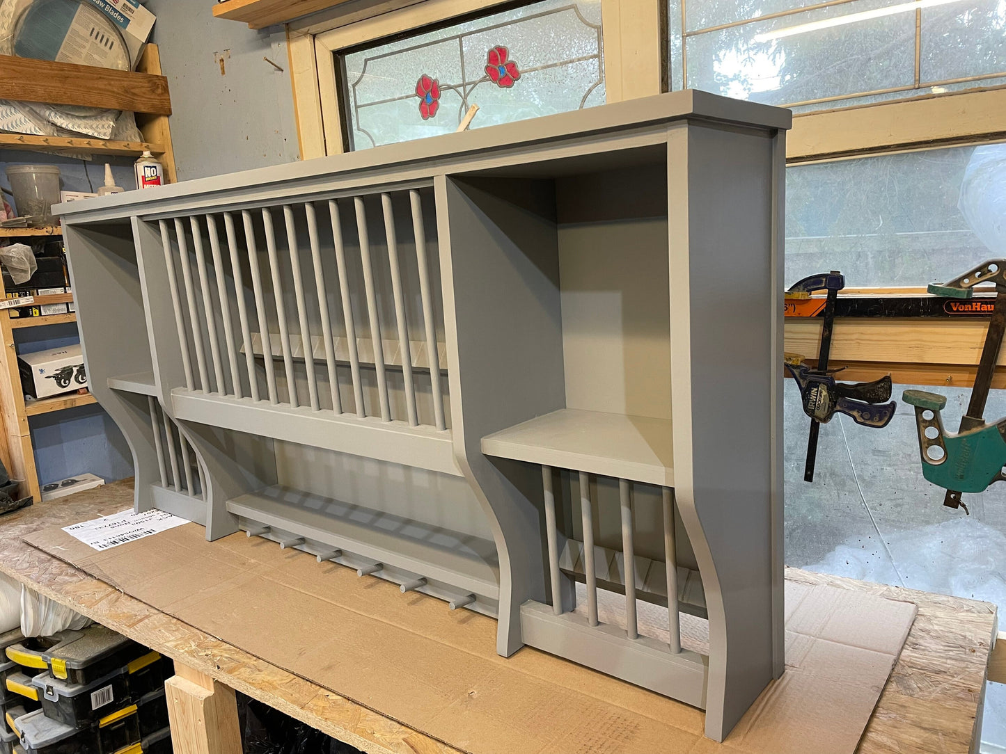 The selston handmade plate rack storage