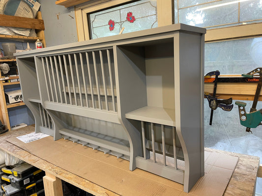 The selston handmade plate rack storage