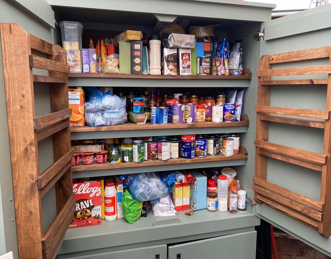 The Mawdsley Handcrafted bespoke custom made to order pantry larder kitchen cupboard storage deposit option available
