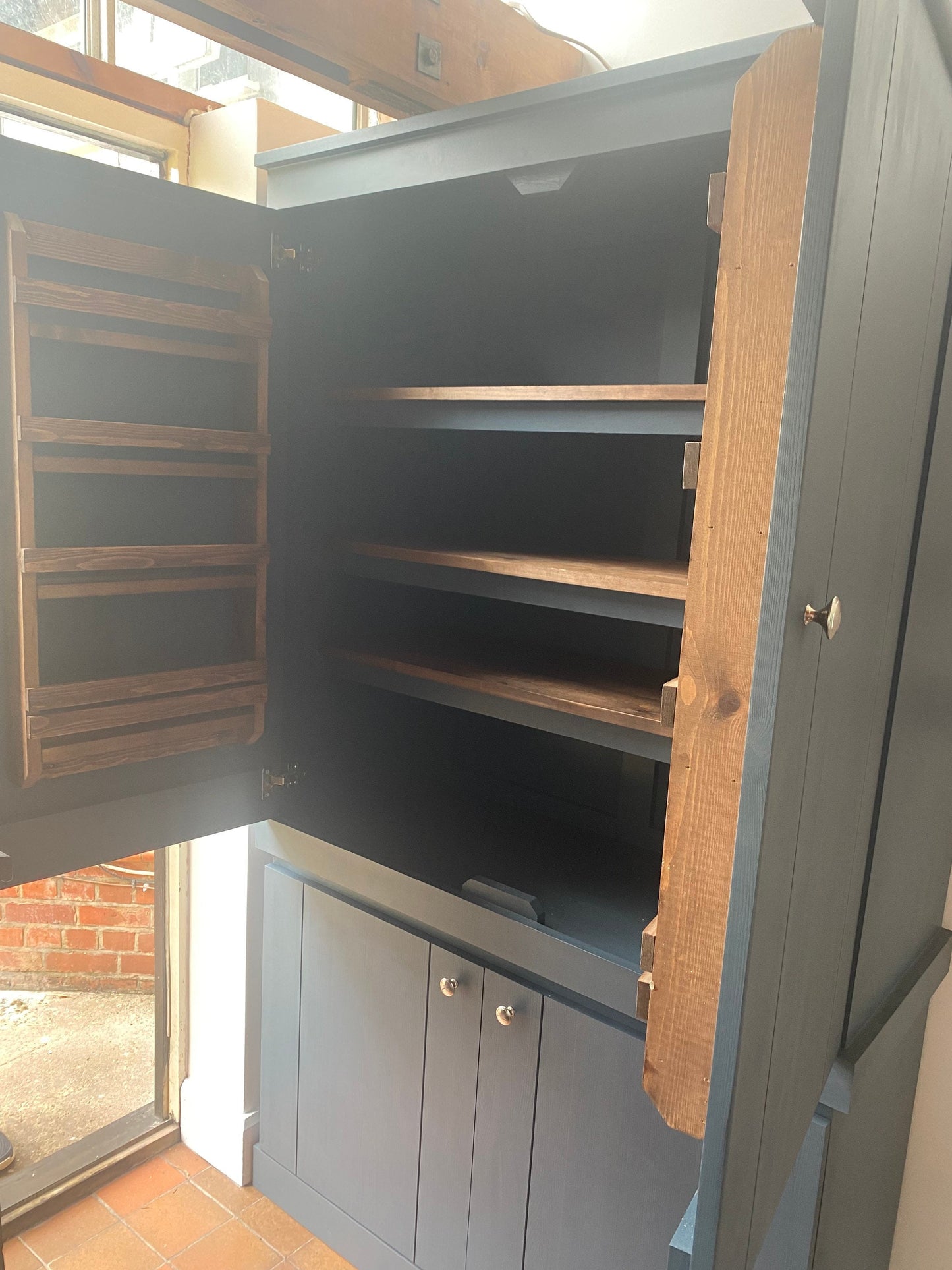 The Redditch Handcrafted bespoke custom made to order pantry larder kitchen cupboard storage deposit available