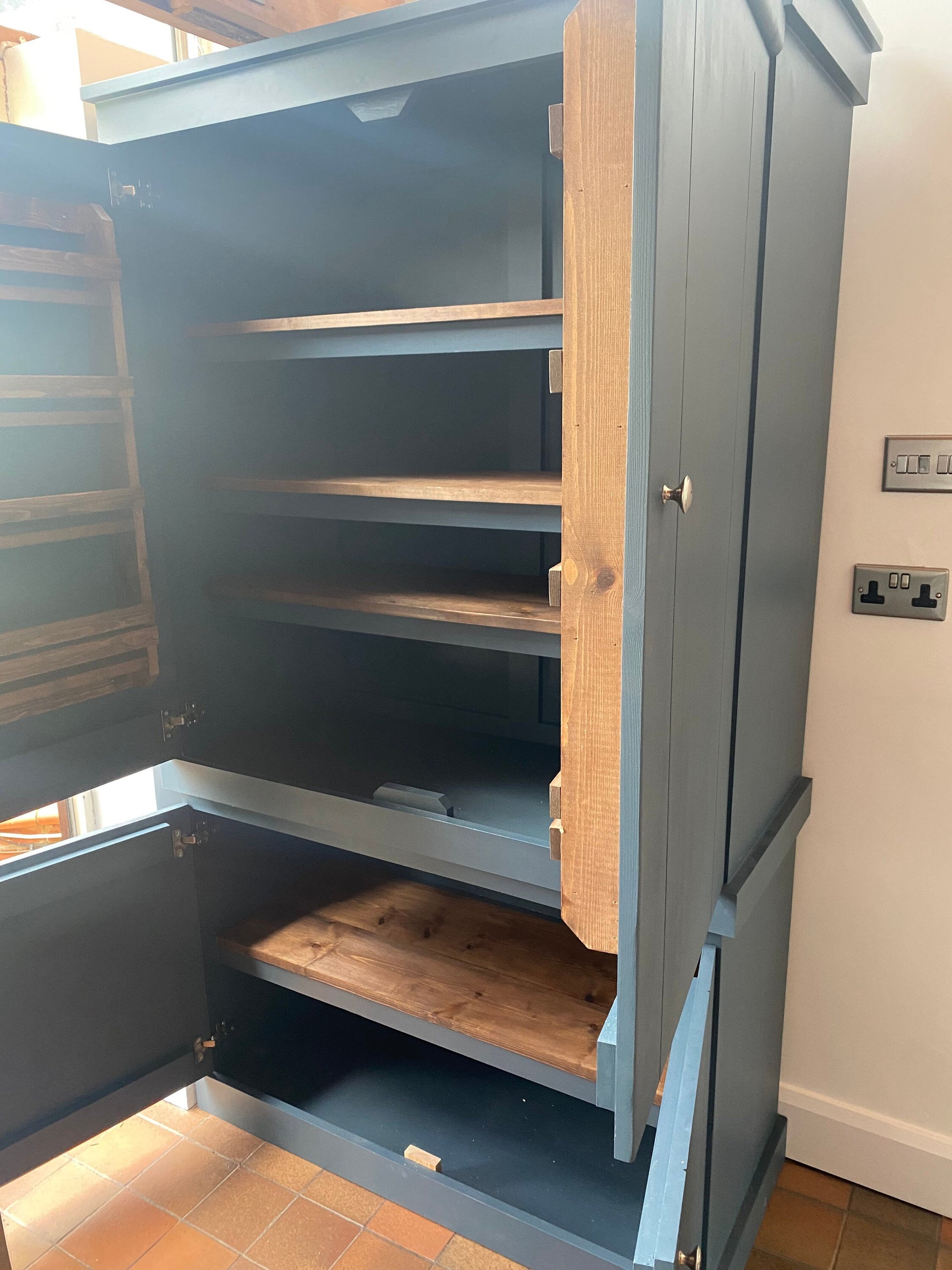 The Redditch Handcrafted bespoke custom made to order pantry larder kitchen cupboard storage deposit available