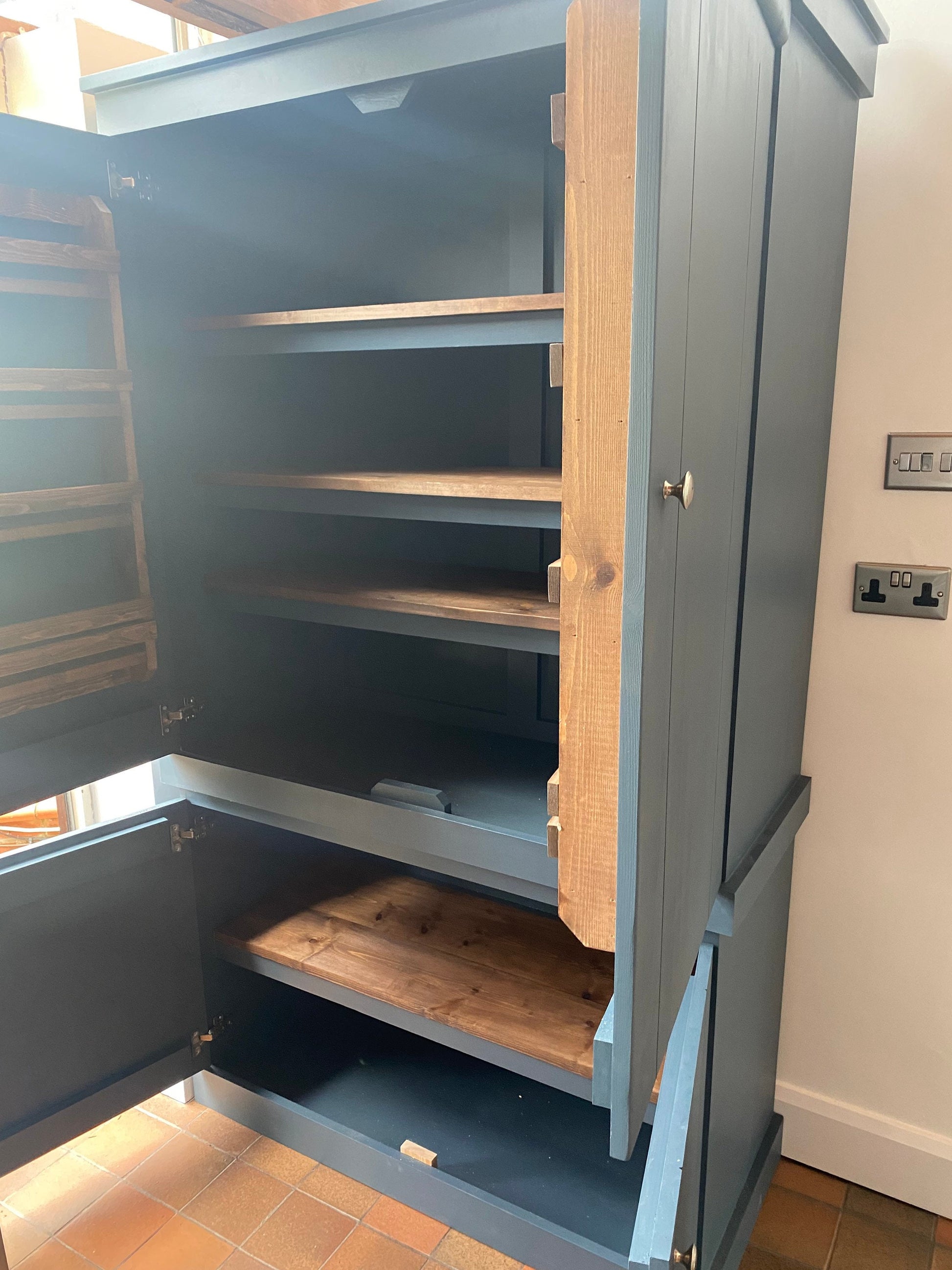 The Redditch Handcrafted bespoke custom made to order pantry larder kitchen cupboard storage deposit available