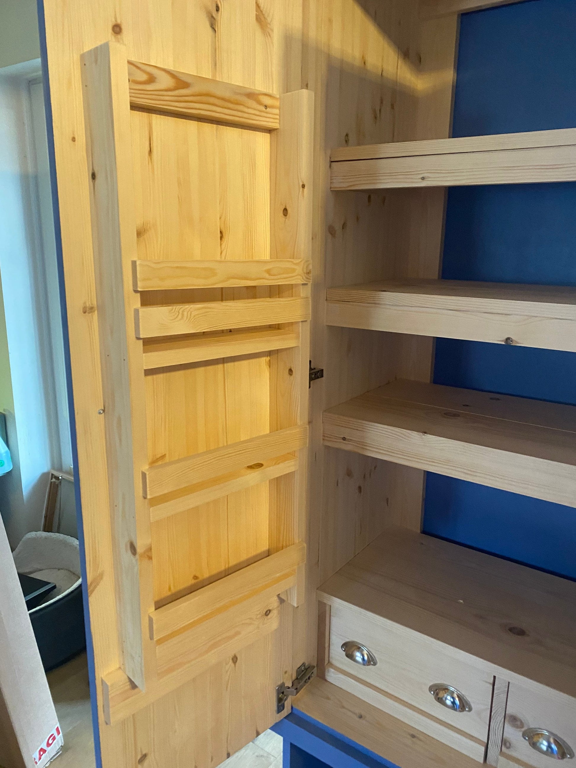 The Hinkley Handcrafted bespoke custom made to order pantry larder kitchen cupboard storage deposit option available