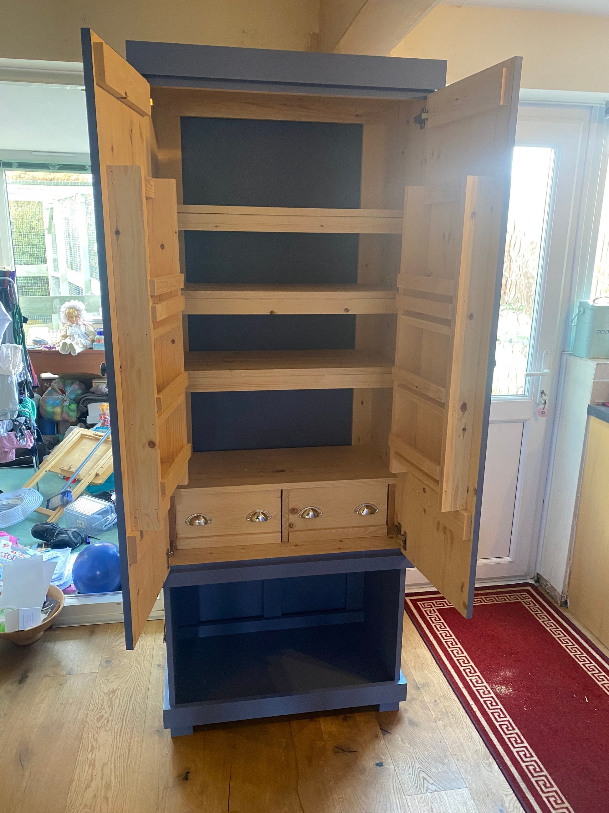 The Hinkley Handcrafted bespoke custom made to order pantry larder kitchen cupboard storage deposit option available
