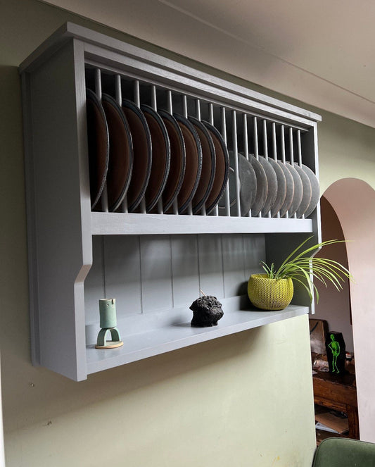 The Osbourne handmade plate rack storage available in your chosen f&b colour