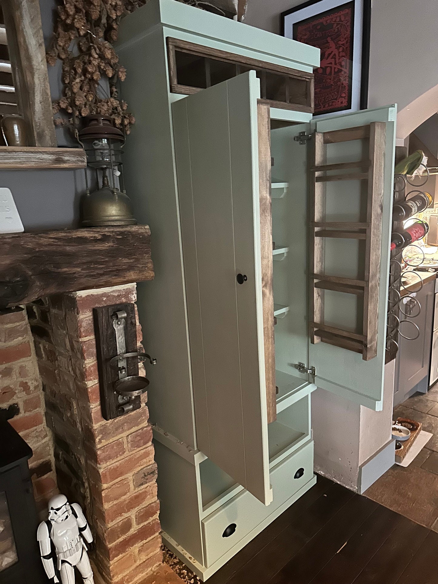 The Canterbury Handcrafted pantry finished in your chosen farrow and ball colour deposit option available