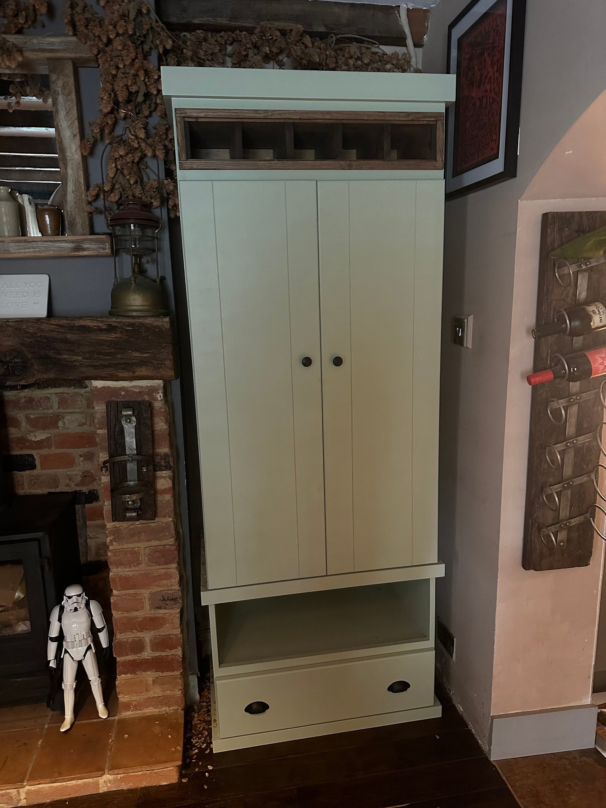 The Canterbury Handcrafted pantry finished in your chosen farrow and ball colour deposit option available