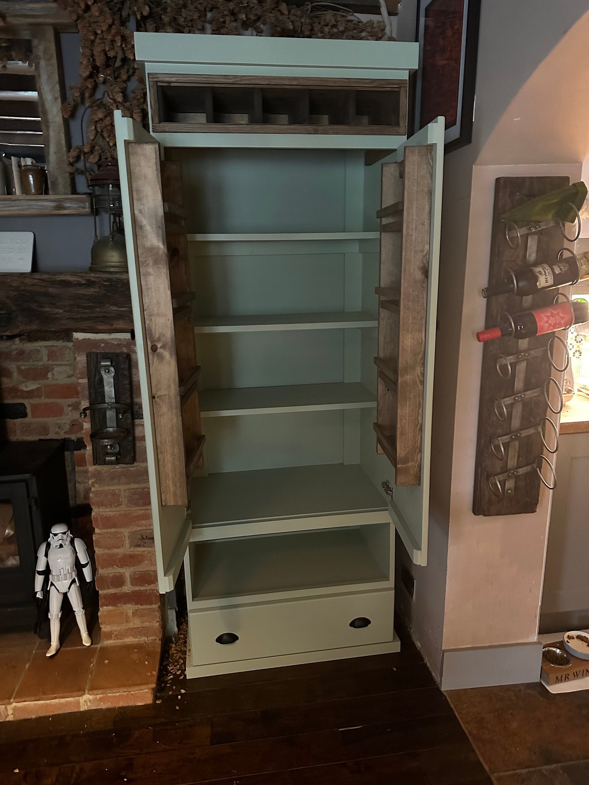 The Canterbury Handcrafted pantry finished in your chosen farrow and ball colour deposit option available