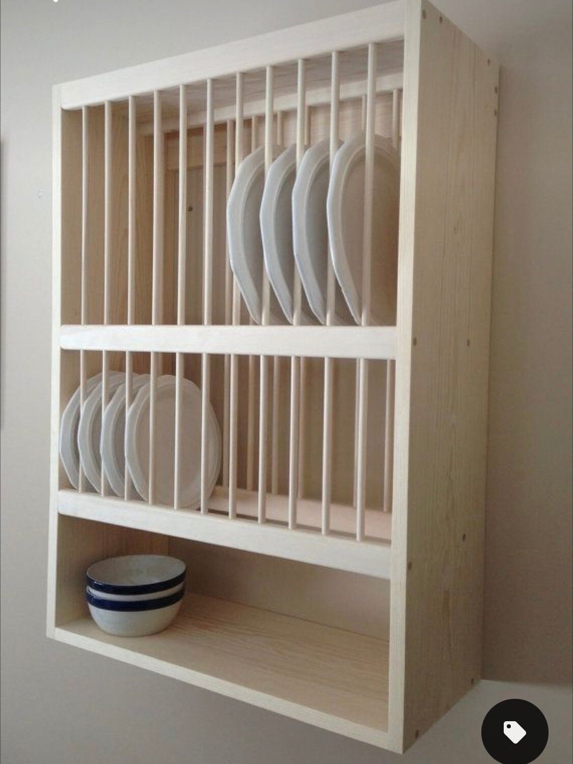 The Riddings double handmade plate rack storage