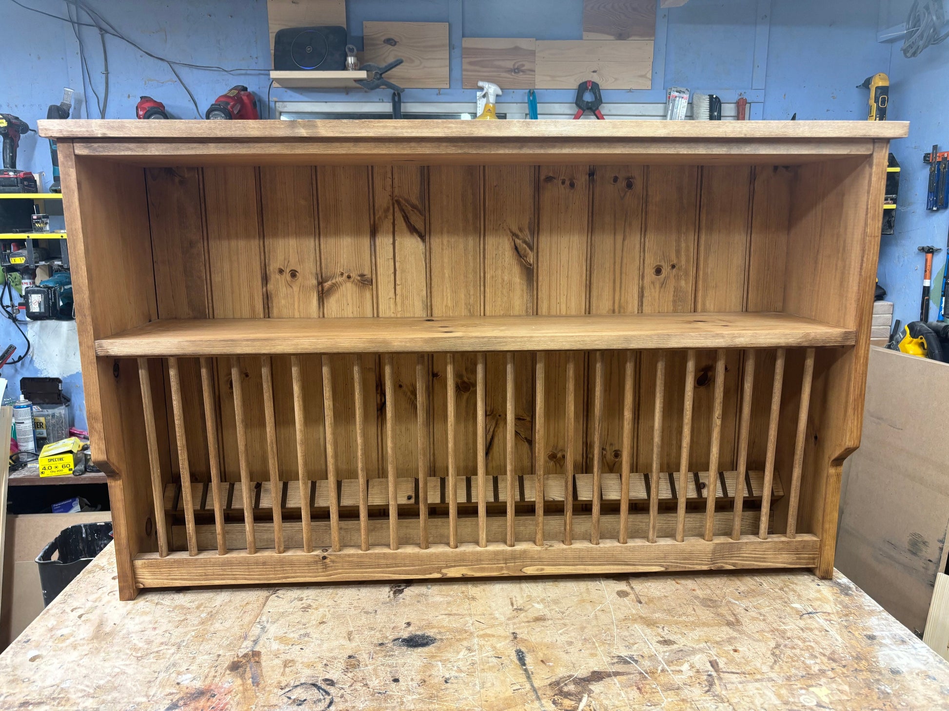The Clyde handmade plate rack storage