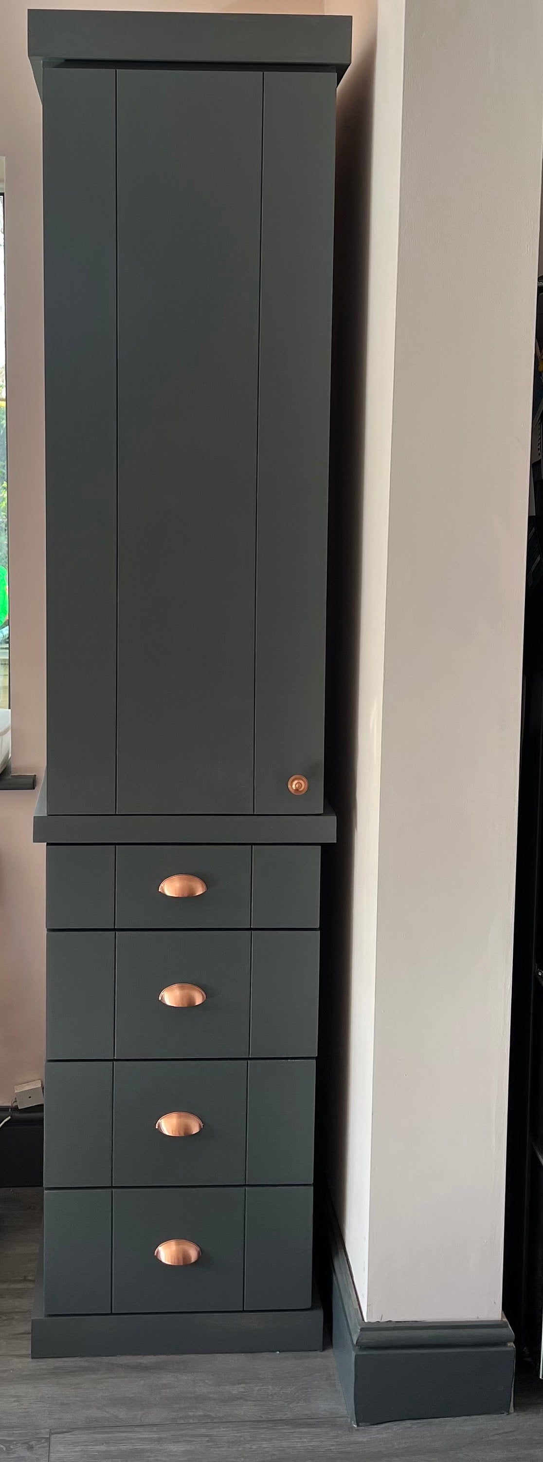 The Loughton Handcrafted bespoke custom made to order pantry larder kitchen cupboard storage