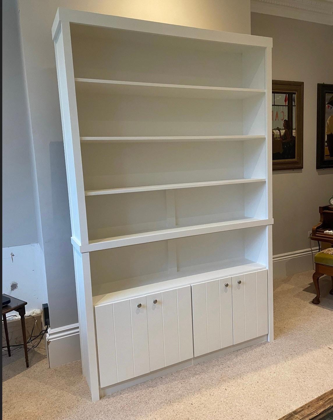 Little hayfield bookcase handcrafted bespoke made to order deposit option available finished in your chosen colour choice