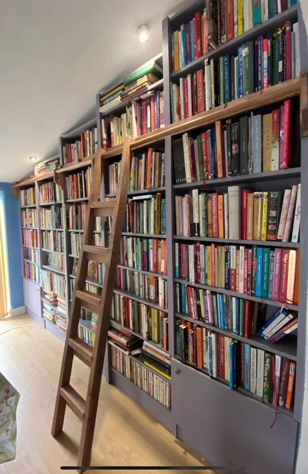 Doncaster bookcase library handcrafted bespoke made to order deposit option available finished in your chosen colour choice