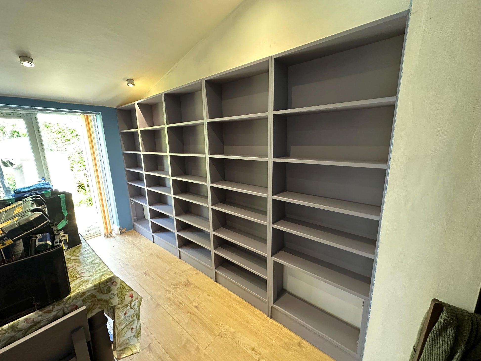 The shelby bookcase handcrafted bespoke made to order deposit option available finished in your chosen colour choice