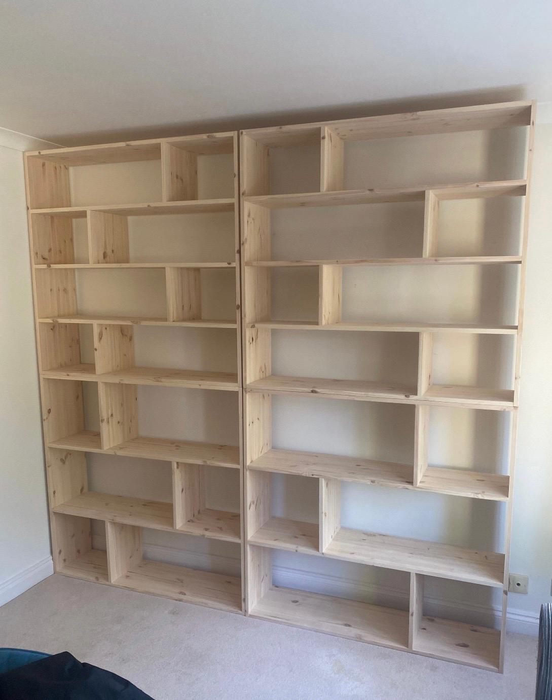 The abigail stained bookcase deposit available