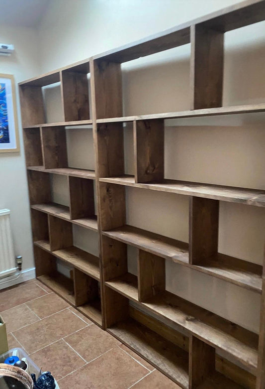 The lauren stained bookcase deposit available