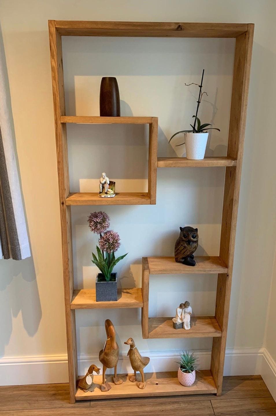 The angnes stained bookcase deposit available