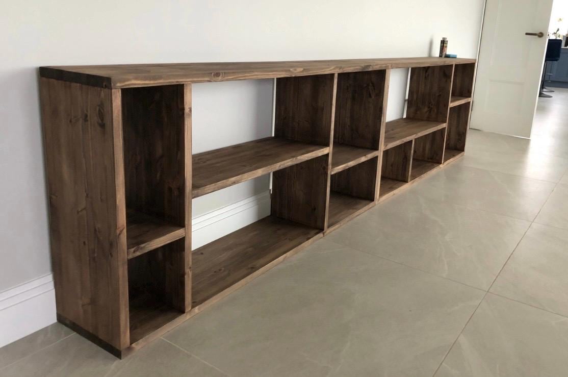 The beth stained bookcase deposit available