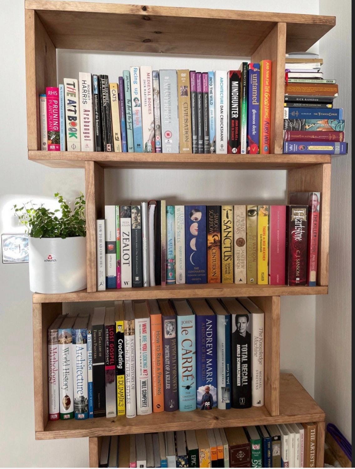 The lucy stained bookcase deposit available