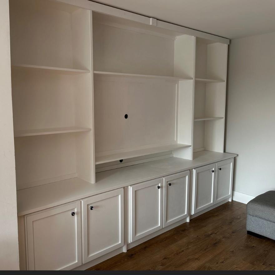 The finch media centre bookcase custom bespoke made to order any farrow and ball colour finish deposit option available