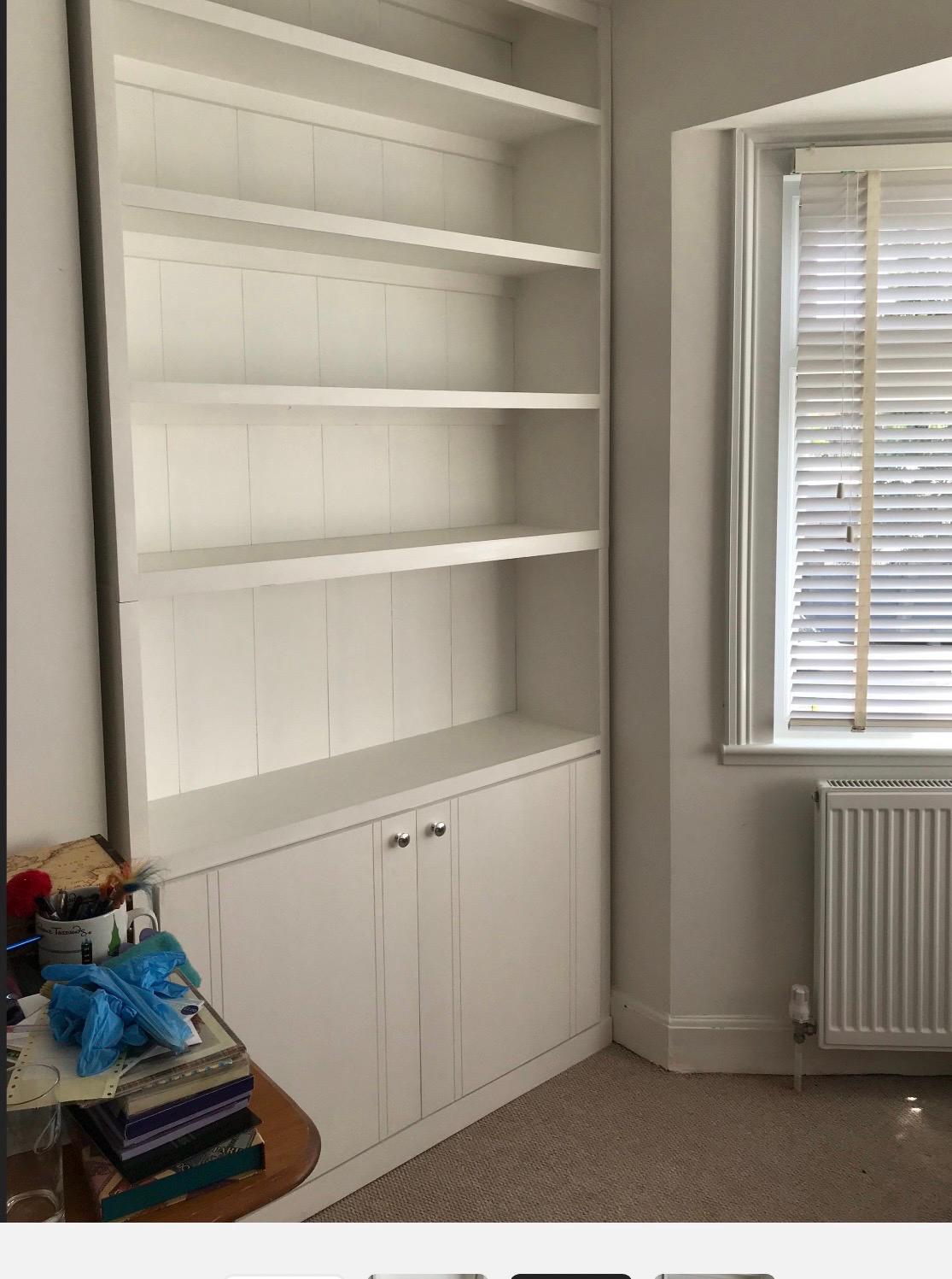 Chelsea bookcase handcrafted bespoke made to order deposit option available finished in your chosen colour choice