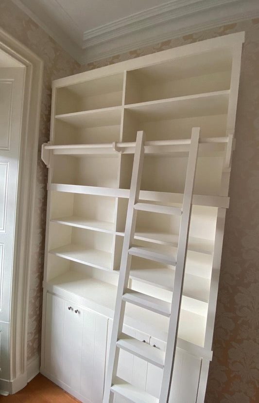 The livingstone bookcase library handcrafted bespoke made to order deposit option available finished in your chosen colour choice