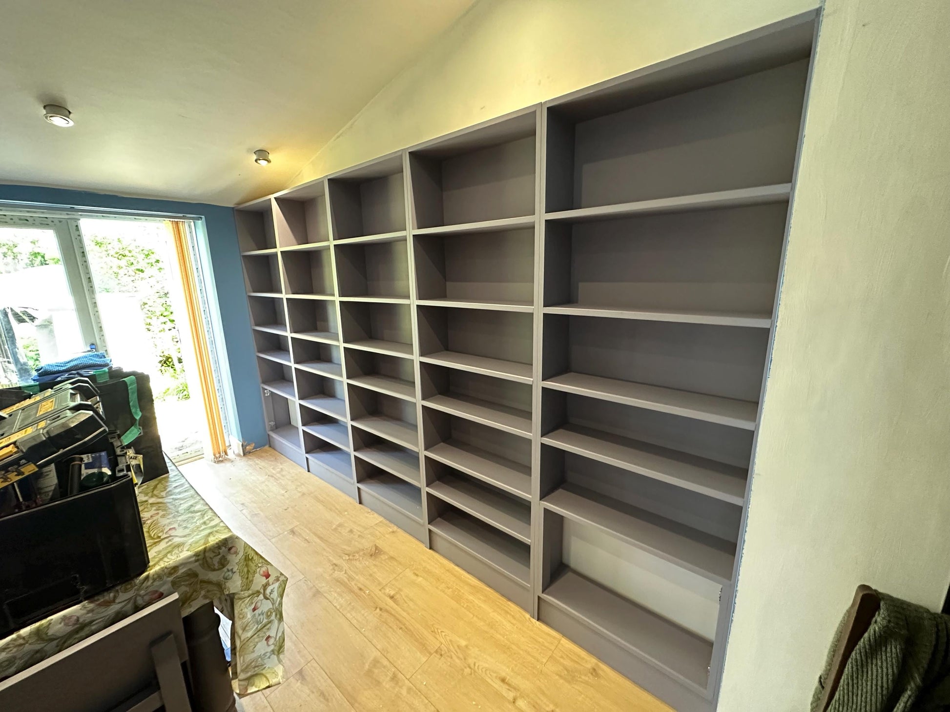 The shelby bookcase handcrafted bespoke made to order deposit option available finished in your chosen colour choice