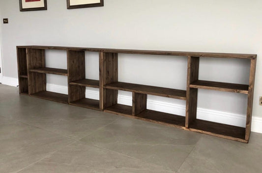 The beth stained bookcase deposit available