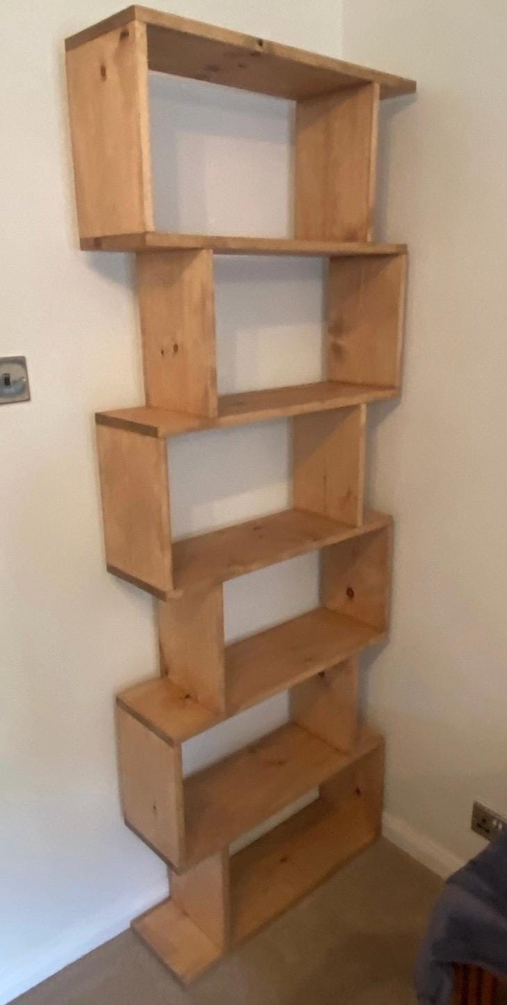 The lucy stained bookcase deposit available