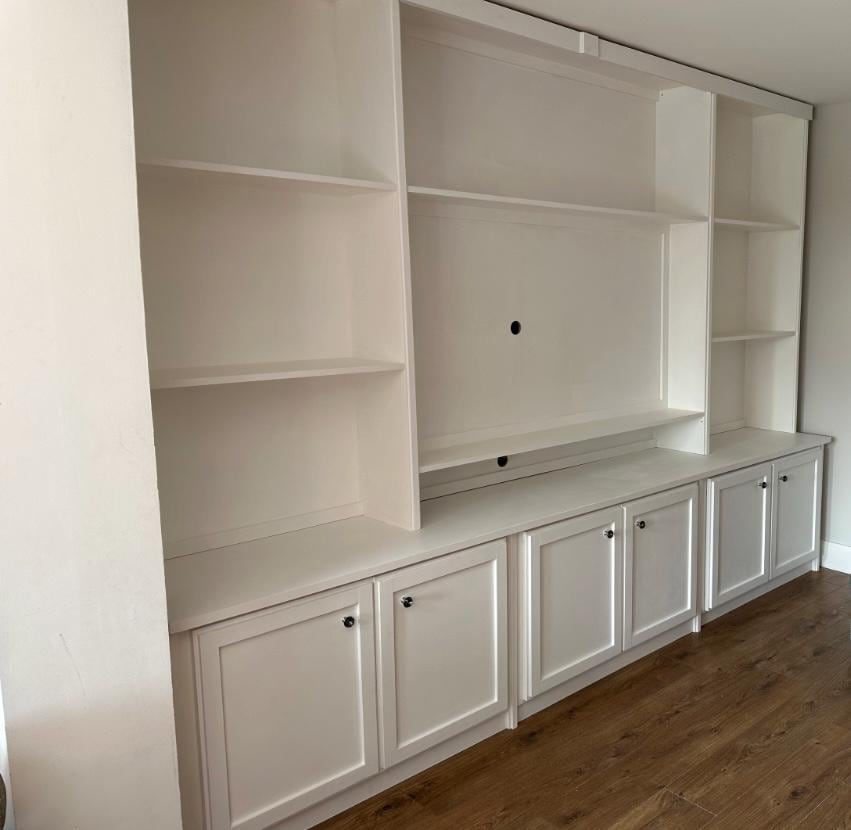 The finch media centre bookcase custom bespoke made to order any farrow and ball colour finish deposit option available