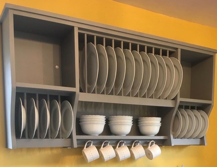 The eyam handmade plate rack storage please see elaines review available in your chosen f&b colour