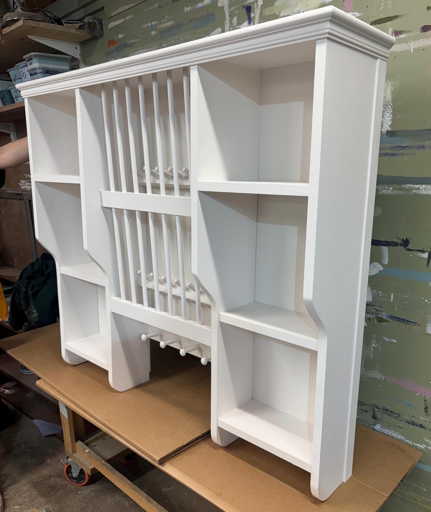 The Duke handmade plate rack storage available in your chosen f&b colour