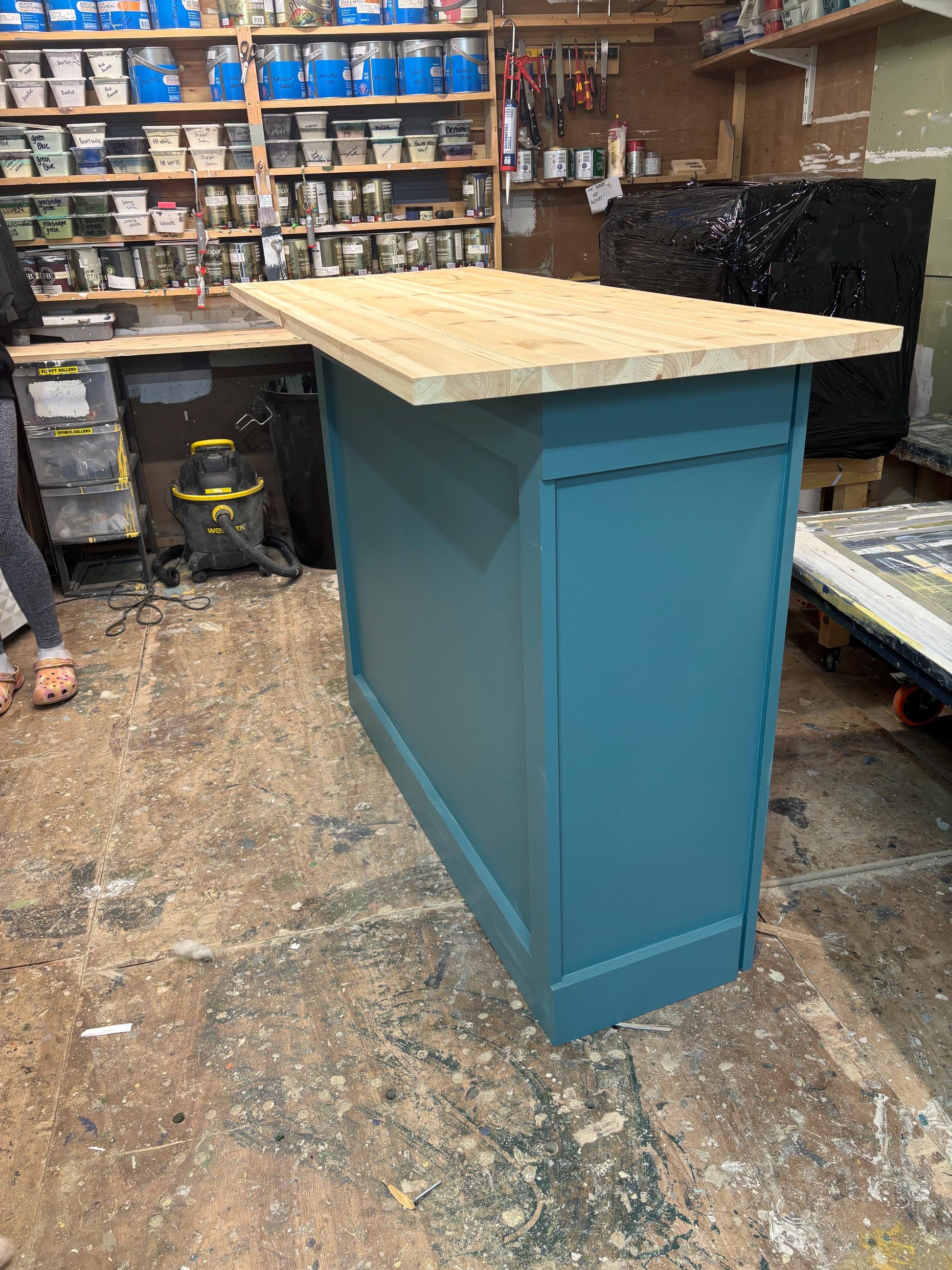 The Spire 600mm Deep Premium Bar - home pub bar man cave solid finished in any farrow and ball colour